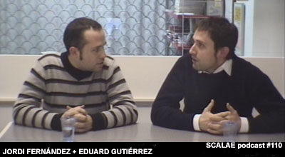 Jordi Fernández Rio y Eduardo Gutiérrez Munné en el Centro de Enlace AE BCN para SCALAE