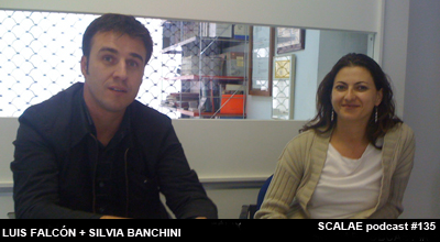 Luis Falcón y Silvia Banchini en el Centro de Enlace AE BCN para SCALAE