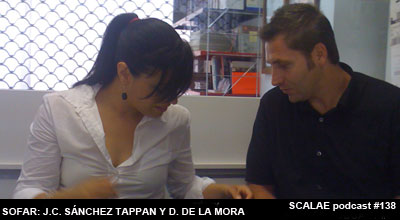 Juan Carlos Sánchez Tappan y Dafne de la Mora en el Centro de Enlace AE BCN para SCALAE