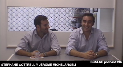 Stephane Cottrell y Jérôme Michelangeli en el Centro de Enlace AE BCN para SCALAE